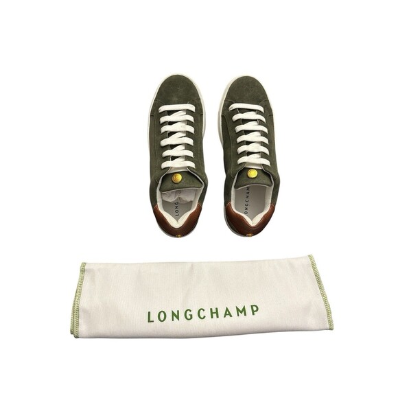 Longchamp Women’s le pliage sneaker Green Size US 6 EU 37 New in box - Picture 1 of 6